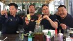 Ini 10 Gaya Keren Pemain Film Avengers: Infinity War Ketika Makan Bersama