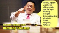Politikus Partai Golkar Bambang Soesatyo menilai Prabowo adalah orang yang tepat untuk menjadi cawapres Jokowi.