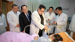 Saat Kim Jong-Un Jenguk Turis China Korban Kecelakaan Bus