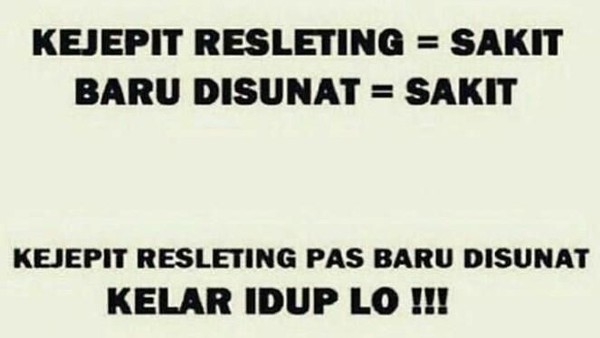 10 Meme Kocak Sunat yang Bikin Cowok Ngerasa Ngilu-ngilu Lucu