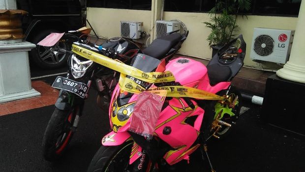 Motor yang digunakan korban saat ditabrak pelaku