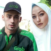 Zayn Malik jadi driver ojek online, sementara Gigi Hadid cantik berhijab. Masih serasi nggak mereka jadi pasangan? Foto: Instagram/@editasyik
