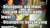 Tukang nasi goreng itu memang seperti jodoh ya. Ditunggu nggak lewat, lagi nggak pengen pada lewat tapi kalau disamperin banyak yang ngantri.Foto: Istimewa