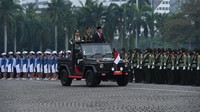 Presiden RI Joko Widodo dalam sambutannya menyampaikan bahwa masyarakat Indonesia telah menyaksikan bahwa Korps Wanita TNI dan Polri saat ini semakin tampil di depan menjalankan fungsi dan tugas pokok TNI dan Polri dalam memberikan  rasa aman dan pelayanan kepada masyarakat termasuk semakin banyak menduduki posisi strategis di lingkungan TNI dan Polri. Dok. Puspen TNI.