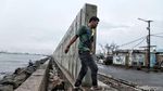 Ini Bentuk Tanggul Penahan Banjir Jakarta