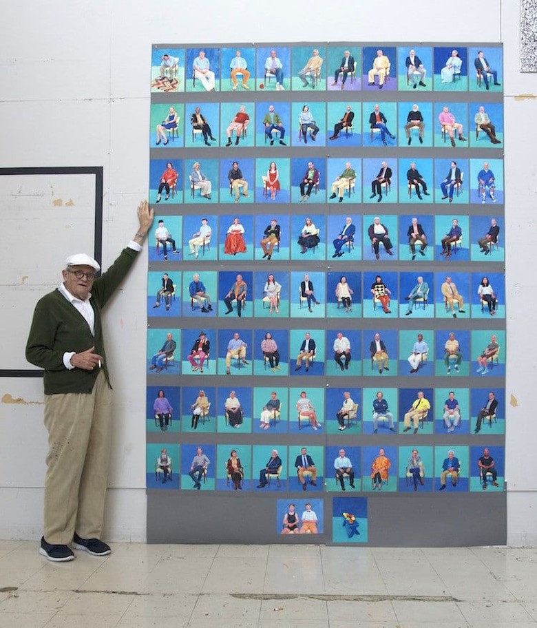 82 Potret Langka Seniman David Hockney Dipamerkan di Los Angeles 82 Potret Langka Seniman David Hockney Dipamerkan di Los Angeles