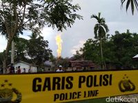 Lokasi sumur minyak ilegal di Aceh Timur yang meledak