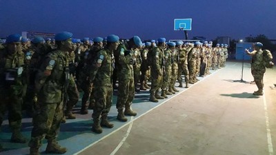 Satgas Yonkomposit TNI XXXV-C Kembali ke Tanah Air
