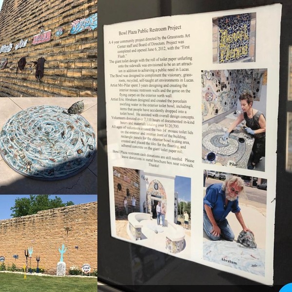 Pembangunan toilet ini merupakan poyek dari Lucas Art & Humanities Council Inc. Pengerjaan toilet nyeni ini dibantu oleh 400 warga Lucas sendiri. (rupke119/Instagram) Pembangunan toilet ini merupakan poyek dari Lucas Art & Humanities Council Inc. Pengerjaan toilet nyeni ini dibantu oleh 400 warga Lucas sendiri. (rupke119/Instagram)