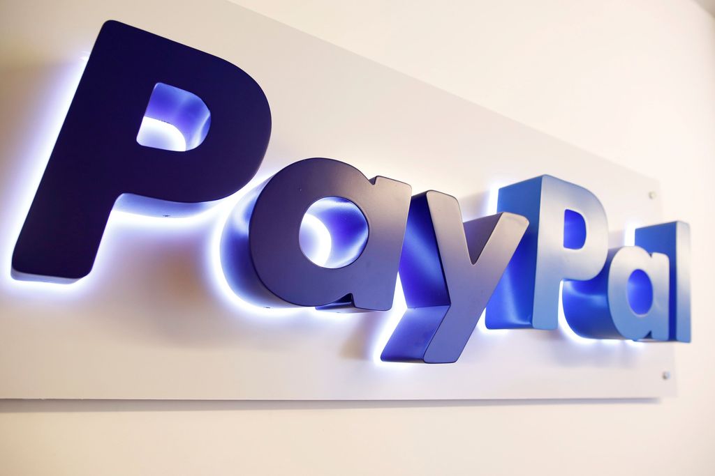 FILE PHOTO: The PayPal logo is seen at a high-tech park in Beersheba, southern Israel August 28, 2017.   REUTERS/Amir Cohen