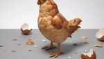 Kreatif! Pria Ini Buat Sosok Ayam dari Kulit Telur hingga Kue Terbang