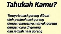 Kayaknya semua orang tahu deh kalau nasi goreng dibuatnya seperti ini. Hmm... Foto: Istimewa