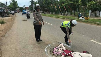 Olah TKP kecelakaan. Foto: instagram.com/futurikon.wizardians/