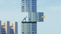 Iklan susu yang bikin tulang kuat sampai bisa dorong gedung (Dok. Advertising Agency: McCANN ERICKSON, Mumbai, India).