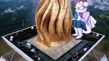 Nongkrong di Monas. Foto: instagram.com/futurikon.wizardians/