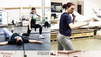 Bermain sebagai Black Widow, Scarlett Johansson telah melewati masa training yang berat lho. Terbukti dia mampu karena memang mempersiapkan diri dengan olahraga yang rutin ia lakukan. (Foto: Instagram @seriouslyscarlett)