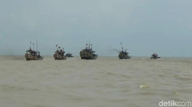 58 Kapal Hanyut Disapu Arus Deras di Pemalang, 2 Nelayan Hilang