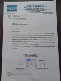 Ini Isi Surat Pemecatan Kader PD yang Dianggap Hina Nabi 