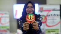 Dalam acara itu digelar juga kampanye Gerakan Ibu Anak Sehat.