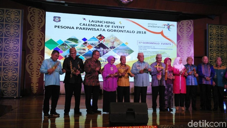 Peluncuran calender of event Gorontalo 2018 di Kemenpar (Wahyu/detikTravel) Peluncuran calender of event Gorontalo 2018 di Kemenpar (Wahyu/detikTravel)