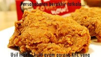Jangan macem-macem ngambil kulit ayam. Persahabatan bisa berakhir lho gara-gara memperebutkan makanan gurih ini. Foto: Istimewa