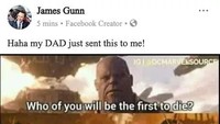 Wah, bahkan ayah dari James Gunn (sutradara Guardian of The Galaxy) ikut larut dalam kehebohan film ini. Dok. Ist