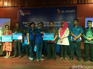 Pelanggan XL Setahun Sumbang Kuota 195 TB ke Sekolah