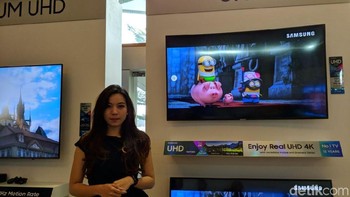 Jagoan pertama QLED TV. Foto: detikINET/Adi Fida Rahman