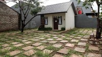 Saat ini di lahan tersebut berdiri sebuah show unit alias contoh rumah tapak DP Rp 0.