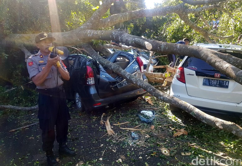 Pohon Beringin Tumbang Timpa Belasan Mobil di RSUD Sukabumi Pohon Beringin Tumbang Timpa Belasan Mobil di RSUD Sukabumi