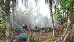 Foto: Lokasi Sumur Minyak Meledak di Aceh Luluh Lantak