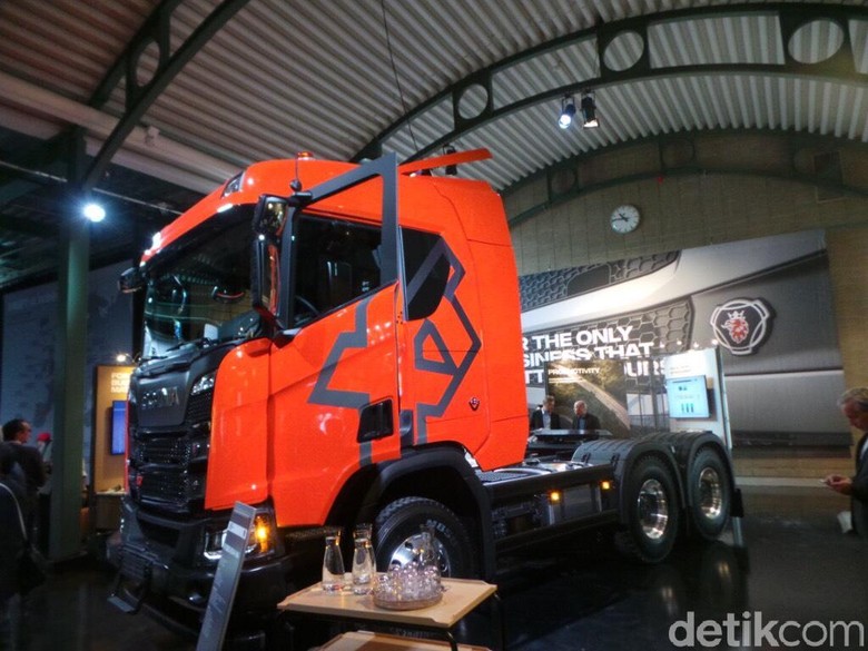 Truk baru dari Scania. Foto: Idham Kholid Truk baru dari Scania. Foto: Idham Kholid