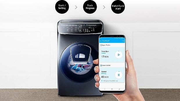 Ketika Mesin Cuci Bisa Dikontrol dari Ponsel