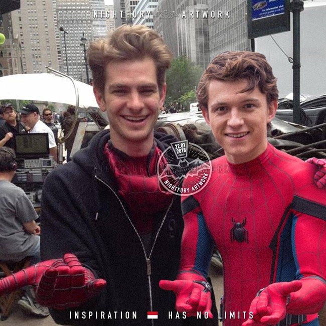 Spider-man dua generasi. Siapa favoritmu? Peter Garfield Parker  atau Peter Holland Parker? Foto: Instagram/@nightfury_artwork