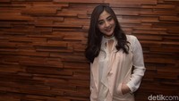  Margin Wieheerm tampak menghadiri sebuah acara yaitu media gathering di MD Place, Kamis (26/4/2018). Foto: Noel/DetikFoto.