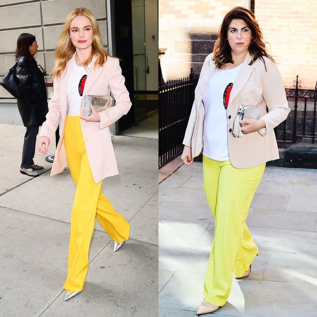 #Supersizethelook memiliki arti yang mendalam. Katie ingin membuktikan bahwa tubuh plus size masih bisa stylish dan bergaya ala fashiin icon dunia.  Foto: Instagram/the12ishstyle