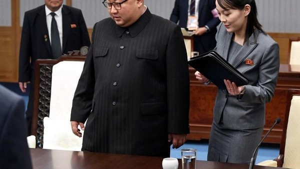 Ajak Adiknya, Begini Pertemuan Kim Jong-Un dan Presiden Korsel