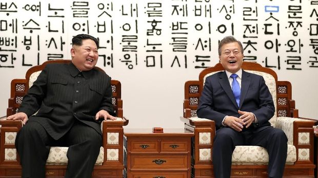 Pertemuan Kim Jong-un dan Presiden Korsel Moon Jae-in