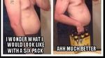 Meme Nyeleneh Tentang Cara Instan Dapat Perut Sixpack Tanpa ke Gym