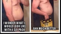 Hmm six packs paling mudah. (Foto: Instagram/no_hairs_ark)