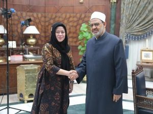 Puan Maharani Ketemu Grand Seikh Al Azhar, Bahas Apa?