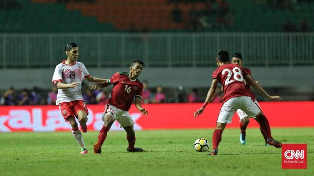 Timnas Indonesia kalah 0-1 dari Bahrain pada pertandingan pertama PSSI Anniversary Cup 2018.