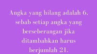 Jawabannya adalah angka 6 ya guys. (Foto: detikcom)
