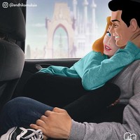 Gemas yah lihat Putri Aurora dari Sleeping Beauty bermanjaan dengan Pangeran Phillip. Foto: Dok. Instagram/Andhika Muksin