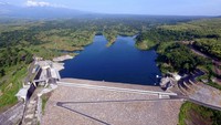 Bendungan Bajulmati, di Banyuwangi, Jawa Timur. Proyek senilai Rp 454 miliar selesai 2016.Foto: Kementerian PUPR