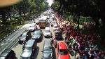 Lalin Jalan Merdeka Barat yang Masih Padat