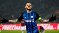 Mauro Icardi bak pemain terbuang Argentina. Andai saja top skorer Serie A musim 2017/2018 dengan 29 gol ini masuk skuat utama, mungkin Argentina bisa lebih jauh melangkah di Piala Dunia 2018 (Tony Gentile/Reuters)