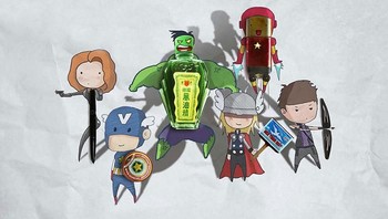 Ini dia kumpulan superhero Avengers kreasi Nguyen Quang Huy. (Foto: Nguyen Quang Huy)