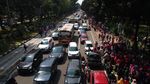 Lalin Jalan Merdeka Barat yang Masih Padat