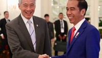 Jokowi dengan Perdana Menteri Singapura Lee Hsien Loong (Foto: Dok. Setpres)